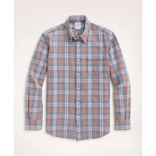 Brooksbrothers Regent Regular-Fit Oxford Sport Shirt, Plaid Weave