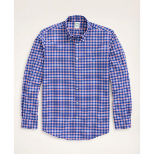 Brooksbrothers Stretch Milano Slim-Fit Sport Shirt, Non-Iron Check