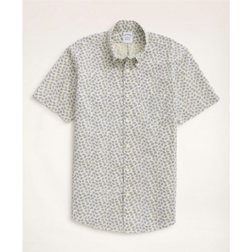 Brooksbrothers Regent Regular-Fit Short-Sleeve Sport Shirt, Floral Print