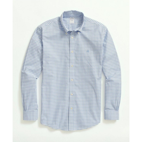 Brooksbrothers Stretch Non-Iron Oxford Button-Down Collar, Gingham Sport Shirt