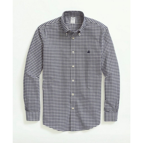 Brooksbrothers Stretch Non-Iron Oxford Button-Down Collar, Gingham Sport Shirt