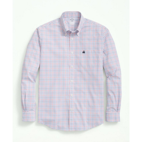 Brooksbrothers Performance Series Stretch Button-Down Collar, Checked Sport Shirt