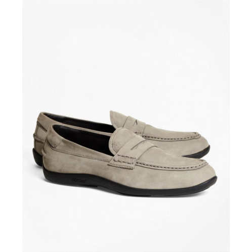 Brooksbrothers 1818 Footwear Suede Penny Moccasins