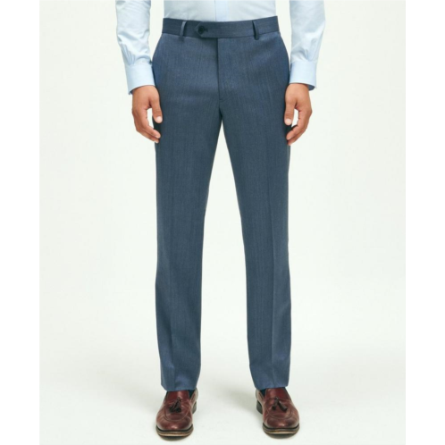 Brooksbrothers Classic Fit Wool Herringbone 1818 Dress Trousers