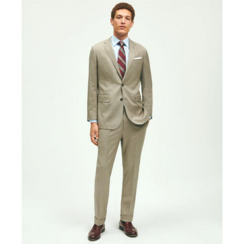 Brooksbrothers Slim Fit Wool Pinstripe 1818 Suit