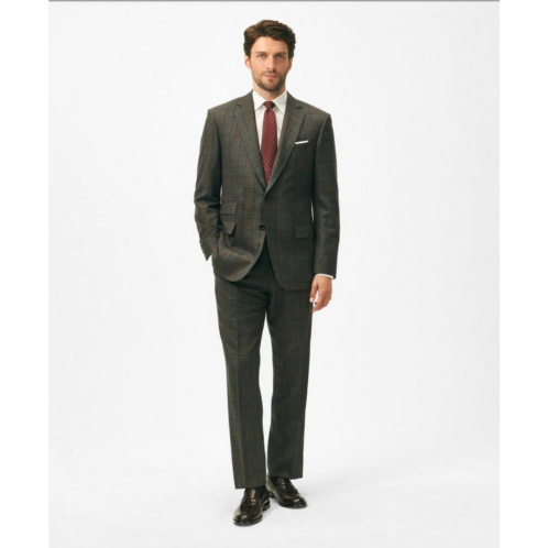 Brooksbrothers Classic Fit Wool Cashmere Checked 1818 Suit