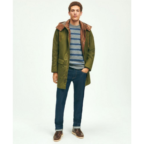 Brooksbrothers Cotton Hooded Waxed Parka