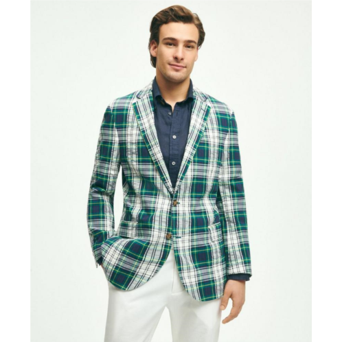 Brooksbrothers Regent Classic-Fit Cotton Seersucker Madras Plaid Sport Coat