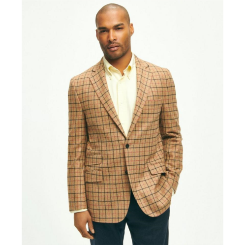 Brooksbrothers Classic Fit Lambswool Twill Checked 1818 Sport Coat
