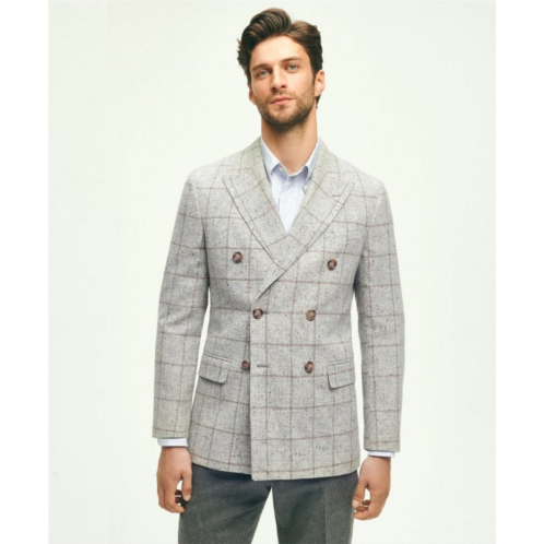 Brooksbrothers Classic Fit Merino Wool Double-Breasted Flecked Sport Coat
