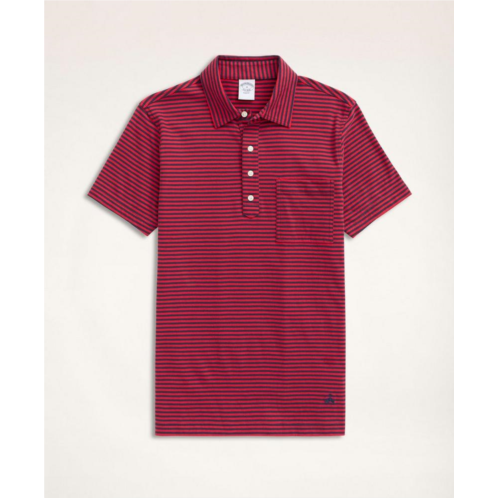Brooksbrothers Vintage Jersey Feeder Stripe Polo Shirt