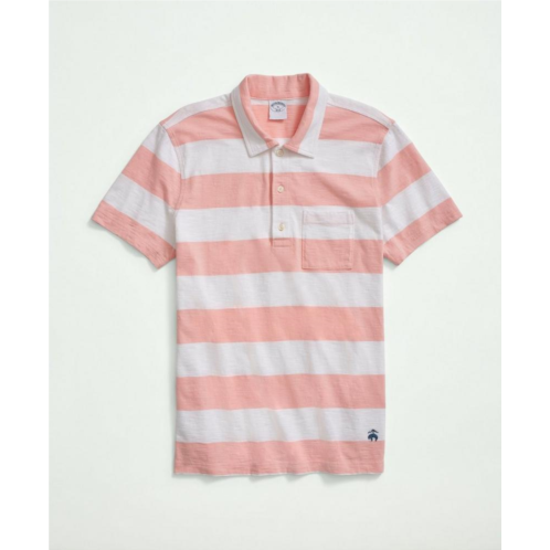Brooksbrothers Vintage Washed Cotton Stripe Polo Shirt