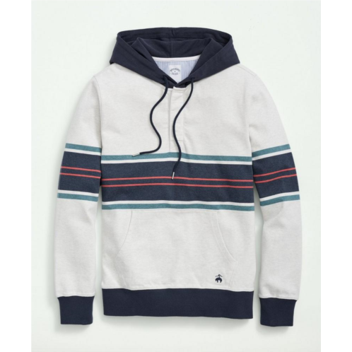 Brooksbrothers Cotton Chest Stripe Hoodie