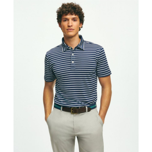 Brooksbrothers Performance Series Mariner Stripe Pique Polo Shirt