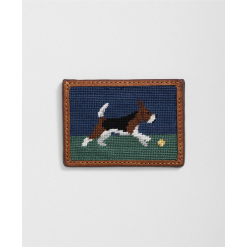 Brooksbrothers Smathers & Branson Cotton Needlepoint Beagle Card Case