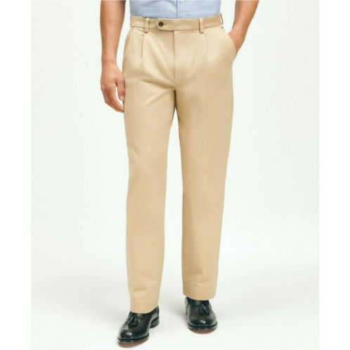 Brooksbrothers Pleat-Front Cotton Vintage Chino Pants