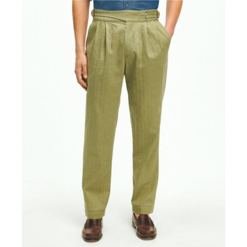 Brooksbrothers The Ghurka Pant In Linen-Cotton Blend