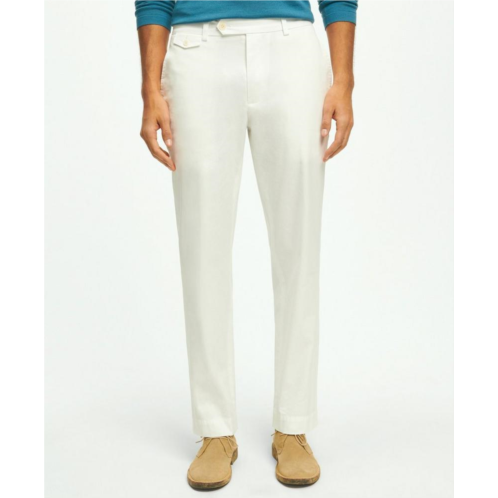 Brooksbrothers Regular Fit Cotton Canvas Poplin Chinos In Supima Cotton