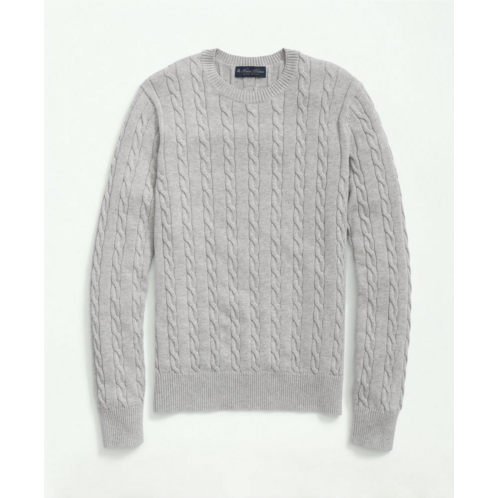 Brooksbrothers Supima Cotton Cable Crewneck Sweater