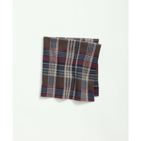 Brooksbrothers Madras Cotton Pocket Square