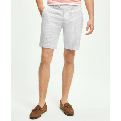 Brooksbrothers Washed Stretch Cotton Seersucker Shorts