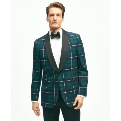 Brooksbrothers Regent Fit Wool Tartan Tuxedo Dinner Jacket