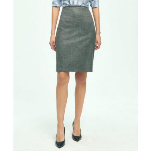 Brooksbrothers Wool Flannel Pencil Skirt
