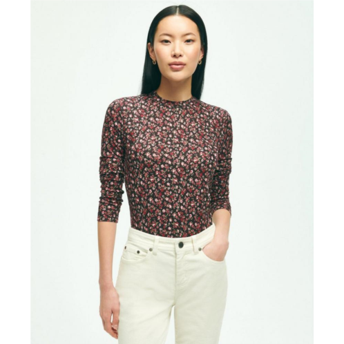 Brooksbrothers Jersey Floral Ditsy Print Long-Sleeve T-Shirt