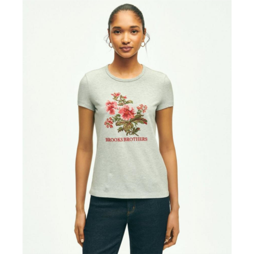 Brooksbrothers Cotton Embroidered T-Shirt