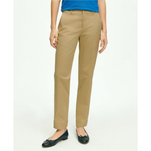 Brooksbrothers Garment Washed Stretch Cotton Chinos