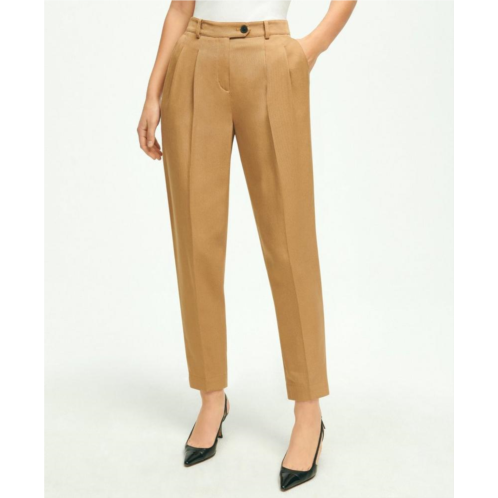 Brooksbrothers Slim Pleat-Front Cropped Pants