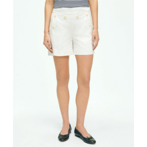 Brooksbrothers Sailor Shorts In Cotton Blend