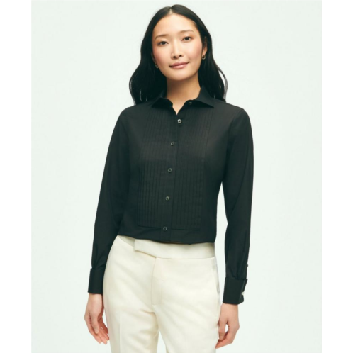 Brooksbrothers Black Fleece Pleated Tuxedo Shirt in Sea Island Cotton