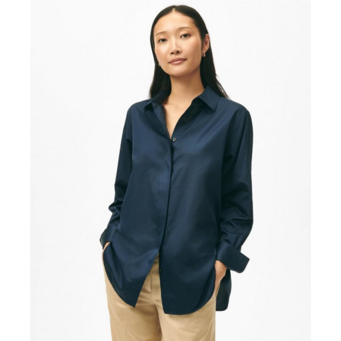 Brooksbrothers Relaxed Shirt in Supima Cotton Sateen