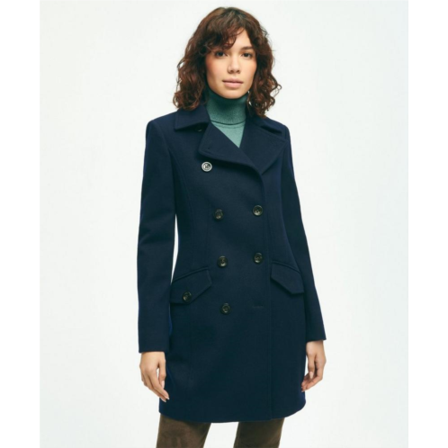 Brooksbrothers Brushed Wool Double-Breasted Coat