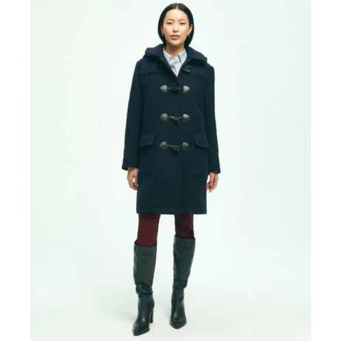 Brooksbrothers Wool Twill Hooded Toggle Coat