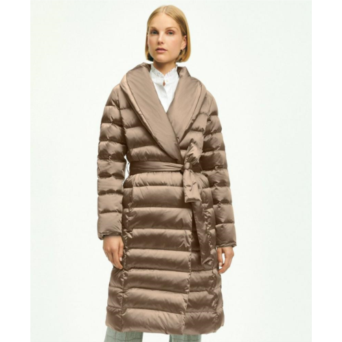 Brooksbrothers Down Water-Resistant Belted Puffer Coat