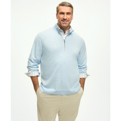 Brooksbrothers Big & Tall Supima Cotton Half-Zip Sweater