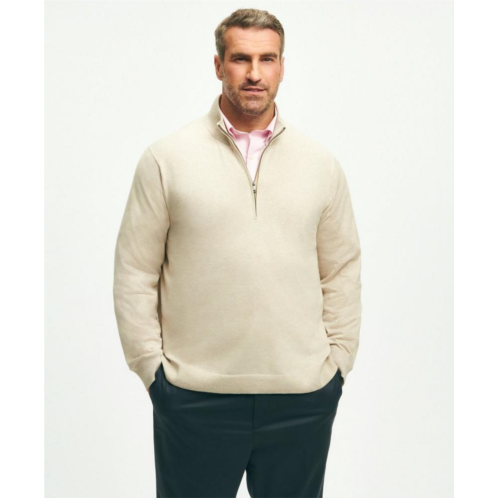 Brooksbrothers Big & Tall Supima Cotton Half-Zip Sweater