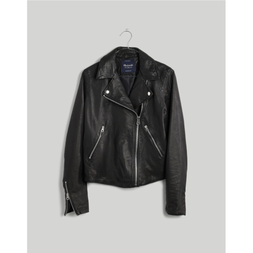 Madewell The Washed Leather Motorcycle Jacket