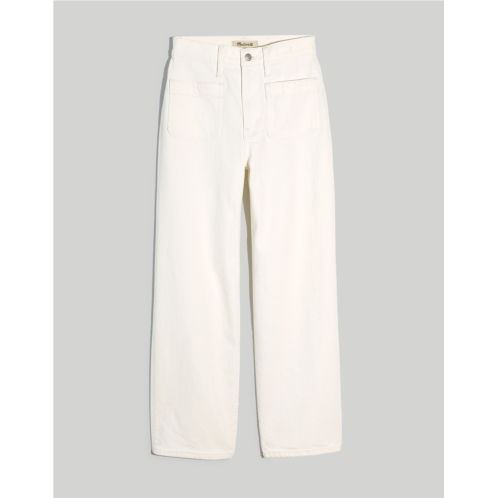 Madewell The Perfect Vintage Wide-Leg Jean in Tile White: Patch Pocket Edition