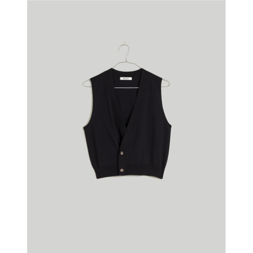 Madewell Asymmetric-Button Sweater Vest