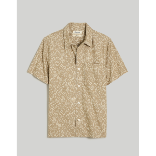Madewell Easy Short-Sleeve Shirt in Hemp-Cotton Blend