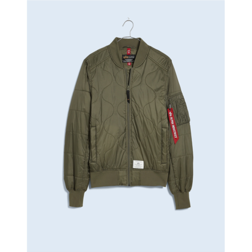 Madewell Alpha Industries L-2B Quilted Flight Jacket