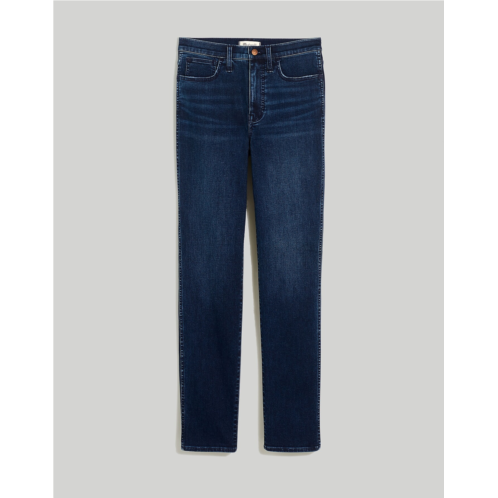 Madewell High-Rise Slim Straight Jeans in Larchley Wash: TENCEL Denim Edition