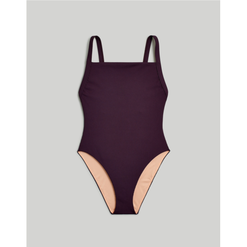 Madewell Plus Square-Neck One-Piece Swimsuit