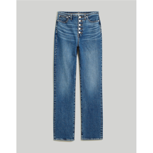 Madewell The 90s Straight Jean in Liola Wash: Binded-Waist Edition