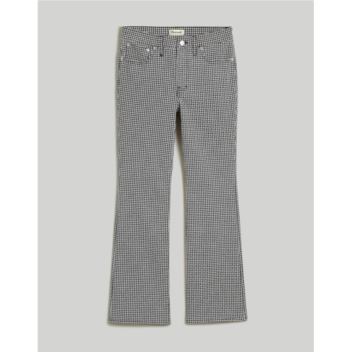 Madewell Kick Out Crop Jeans in Houndstooth Check