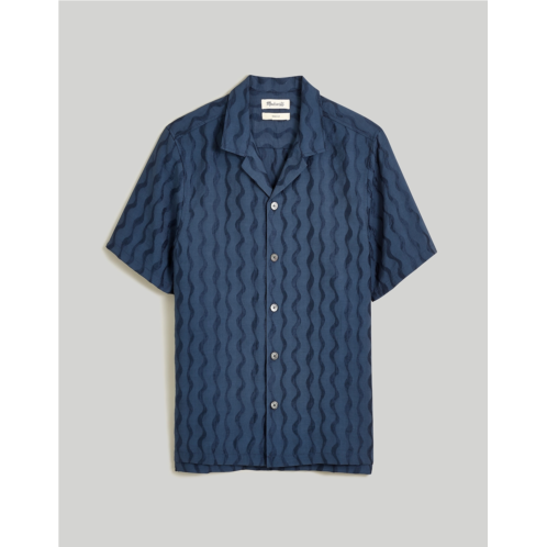 Madewell Boxy Short-Sleeve Shirt in Jacquard