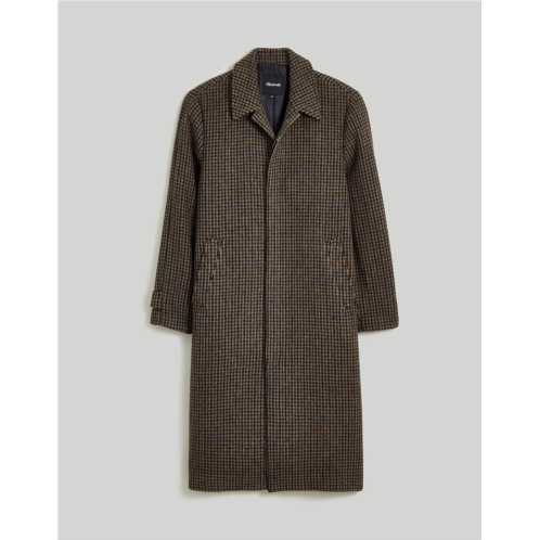 Madewell Houndstooth Topcoat in Italian Fabric